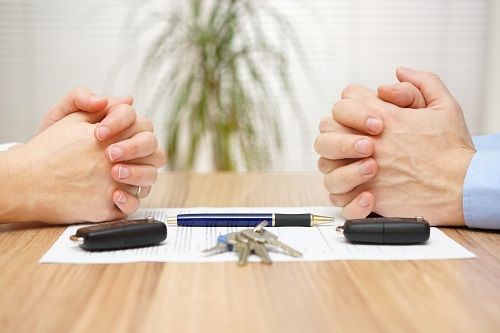 Couple dividing property