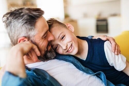 Father with custody of his child